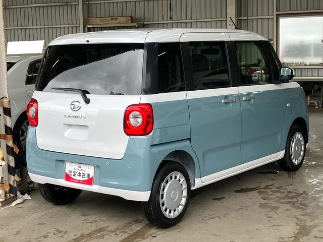 ムーヴキャンバスストライプスＸ　４ＷＤ４ＷＤ　両側電動スライドドア　プッシュボタンスターター　盗難防止＆警報装置　電動格納ドアミラー　オートエアコン　プライバシーガラス　コーナーセンサー　衝突被害軽減ブレーキ（千葉県）の中古車