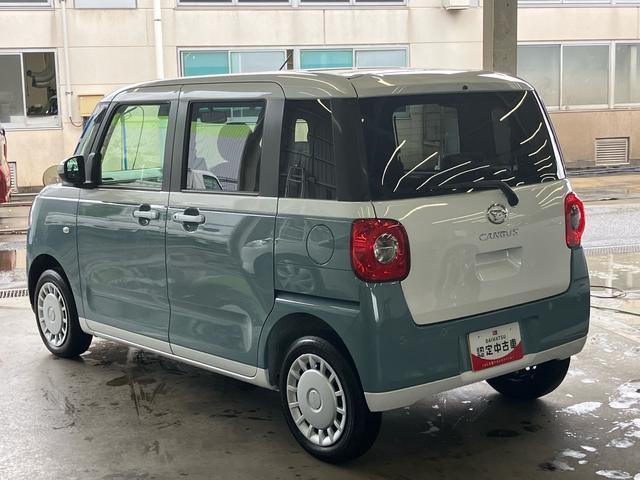 ムーヴキャンバスストライプスＸ　４ＷＤ４ＷＤ　両側電動スライドドア　プッシュボタンスターター　盗難防止＆警報装置　電動格納ドアミラー　オートエアコン　プライバシーガラス　コーナーセンサー　衝突被害軽減ブレーキ（千葉県）の中古車