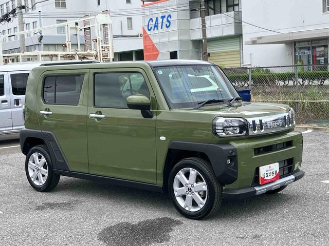 タフトＧターボ　クロムベンチャー前後専用ガーニッシュ　ガラスルーフ　ルーフレール　１５インチアルミ　シートヒーター　ＬＥＤヘッドライト＆フォグランプ　バックカメラ　電動駐車ブレーキ　クルコン　コーナーセンサー　衝突被害軽減ブレーキ（千葉県）の中古車
