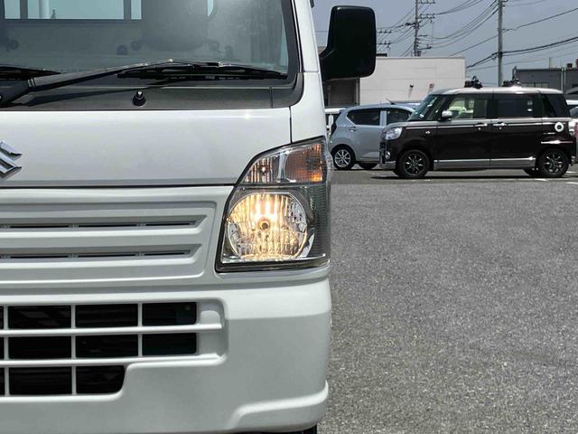 キャリイトラックＫＣエアコン・パワステパートタイム４ＷＤ　テールゲートチェーン　ゲートプロテクター　ガードフレームプロテクター　ロングバイザー　運転席シートバックポケット　灰皿　スピーカー一体型ＦＭ．ＡＭラジオチューナー（千葉県）の中古車