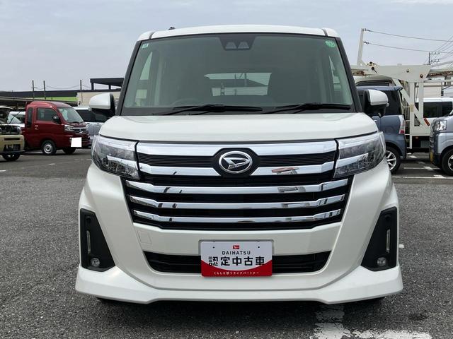 トールカスタムＧバックカメラ（アップグレードパック）　　ＬＥＤヘッド＆フォグランプ　自動追従クルコン　１４インチアルミ　両側パワスラ　電動駐車ブレーキ　プッシュボタンスタート　コーナーセンサー　衝突被害軽減ブレーキ（千葉県）の中古車