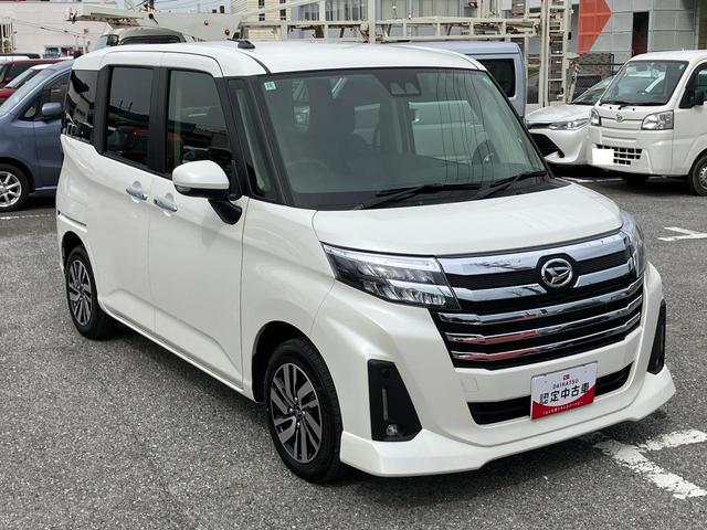 トールカスタムＧバックカメラ（アップグレードパック）　　ＬＥＤヘッド＆フォグランプ　自動追従クルコン　１４インチアルミ　両側パワスラ　電動駐車ブレーキ　プッシュボタンスタート　コーナーセンサー　衝突被害軽減ブレーキ（千葉県）の中古車