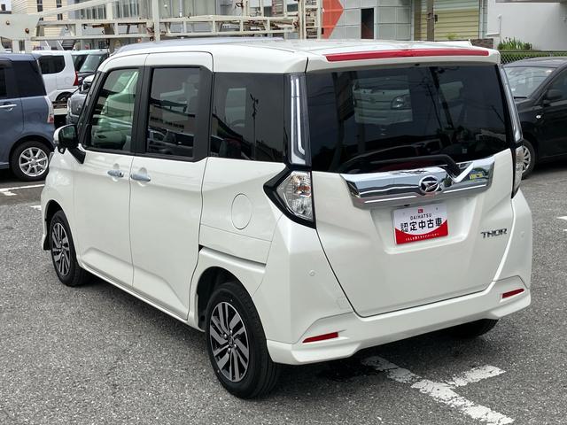 トールカスタムＧバックカメラ（アップグレードパック）　　ＬＥＤヘッド＆フォグランプ　自動追従クルコン　１４インチアルミ　両側パワスラ　電動駐車ブレーキ　プッシュボタンスタート　コーナーセンサー　衝突被害軽減ブレーキ（千葉県）の中古車