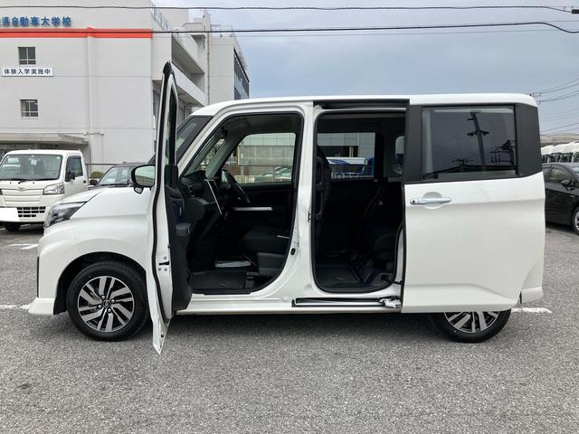 トールカスタムＧバックカメラ（アップグレードパック）　　ＬＥＤヘッド＆フォグランプ　自動追従クルコン　１４インチアルミ　両側パワスラ　電動駐車ブレーキ　プッシュボタンスタート　コーナーセンサー　衝突被害軽減ブレーキ（千葉県）の中古車