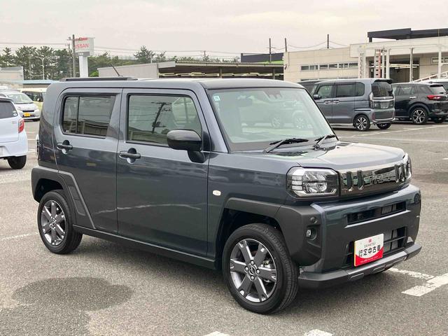 タフトＧターボ　ダーククロムベンチャー前後専用ダークガーニッシュ　ガラスルーフ　ルーフレール　１５インチアルミ　シートヒーター　ＬＥＤヘッド＆フォグランプ　バックカメラ　電動駐車ブレーキ　クルコン　衝突被害軽減ブレーキ　コーナーセンサー（千葉県）の中古車