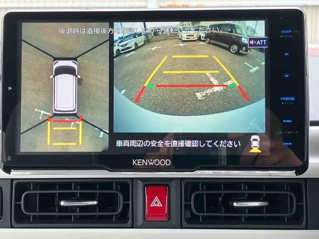 ムーヴキャンバスストライプスG9型ナビ/BT/DTV/DISC/全周囲カメラ/ステアスイッチ 両側パワスラ LEDヘッド&フォグランプ シートヒーター 保温カップホルダー 電動駐車ブレーキ コーナーセンサー 衝突被害軽減ブレーキ(千葉県)の中古車