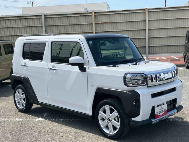 タフトＧターボ　クロムベンチャー前後専用ガーニッシュ　ガラスルーフ　ルーフレール　１５インチアルミ　シートヒーター　ＬＥＤヘッドライト＆フォグランプ　バックカメラ　電動駐車ブレーキ　クルコン　コーナーセンサー　衝突被害軽減ブレーキ（千葉県）の中古車