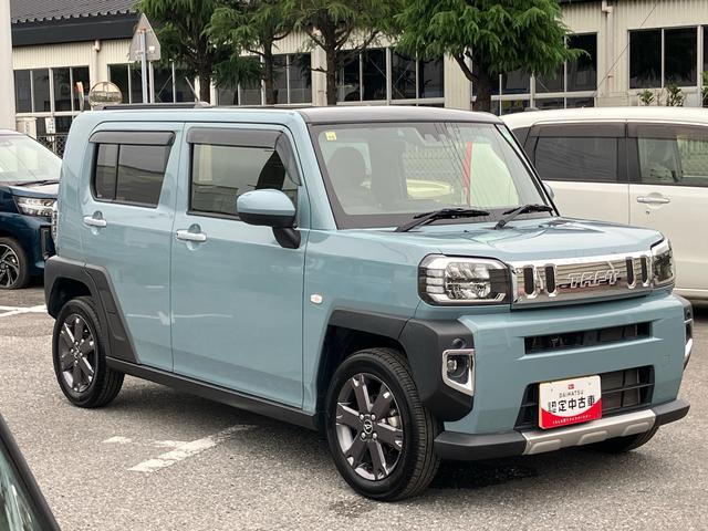 タフトＧターボナビ／ＢＴ／ＴＶ／ＤＩＳＣ／バックカメラ　前後ドラレコ　ＥＴＣ　前後ガーニッシュ　ガラスルーフ　ルーフレール　１５インチアルミ　シートヒーター　ＬＥＤヘッド＆フォグランプ　衝突被害軽減ブレーキ（千葉県）の中古車