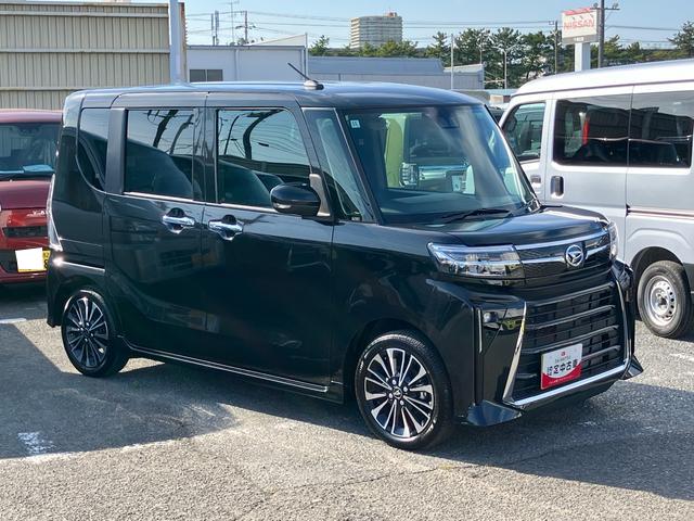 タントカスタムＲＳターボエンジン　１５インチアルミ　バックカメラ　両側電動スライドドア　シートヒーター　電動駐車ブレーキ　ＬＥＤライト＆フォグ　上下２段調節式デッキボード　コーナーセンサー　衝突被害軽減ブレーキ（千葉県）の中古車