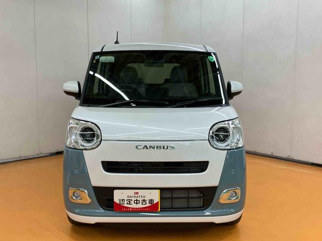 ムーヴキャンバスストライプスＧターボオーディオレス　ターボ車　両側電動スライドドア　衝突回避支援ブレーキ　誤発進抑制装置　アイドリングストップ　スマートキー　プッシュボタンスタート　盗難防止装置イモビライザー　オートライト（千葉県）の中古車
