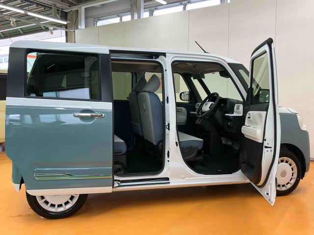 ムーヴキャンバスストライプスＧターボオーディオレス　ターボ車　両側電動スライドドア　衝突回避支援ブレーキ　誤発進抑制装置　アイドリングストップ　スマートキー　プッシュボタンスタート　盗難防止装置イモビライザー　オートライト（千葉県）の中古車