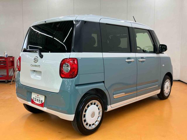 ムーヴキャンバスストライプスＧターボオーディオレス　ターボ車　両側電動スライドドア　衝突回避支援ブレーキ　誤発進抑制装置　アイドリングストップ　スマートキー　プッシュボタンスタート　盗難防止装置イモビライザー　オートライト（千葉県）の中古車