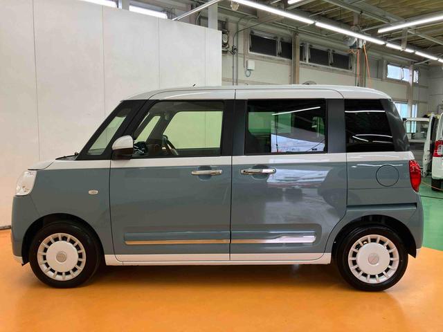 ムーヴキャンバスストライプスＧターボオーディオレス　ターボ車　両側電動スライドドア　衝突回避支援ブレーキ　誤発進抑制装置　アイドリングストップ　スマートキー　プッシュボタンスタート　盗難防止装置イモビライザー　オートライト（千葉県）の中古車
