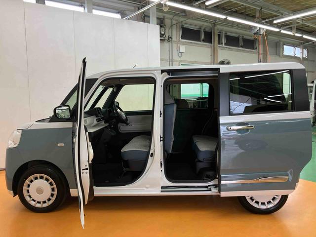 ムーヴキャンバスストライプスＧターボオーディオレス　ターボ車　両側電動スライドドア　衝突回避支援ブレーキ　誤発進抑制装置　アイドリングストップ　スマートキー　プッシュボタンスタート　盗難防止装置イモビライザー　オートライト（千葉県）の中古車