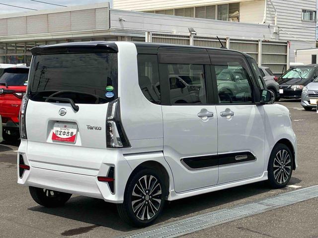 タントカスタムＲＳセレクションターボ　９型ナビ／ＢＴ／ＴＶ／ＤＩＳＣ／全周囲カメラ／ステアリングスイッチ　前後ドラレコ　ＥＴＣ　両側パワスラ　１５インチアルミ　ＬＥＤヘッド＆フォグランプ　シートヒーター　衝突被害軽減ブレーキ（千葉県）の中古車