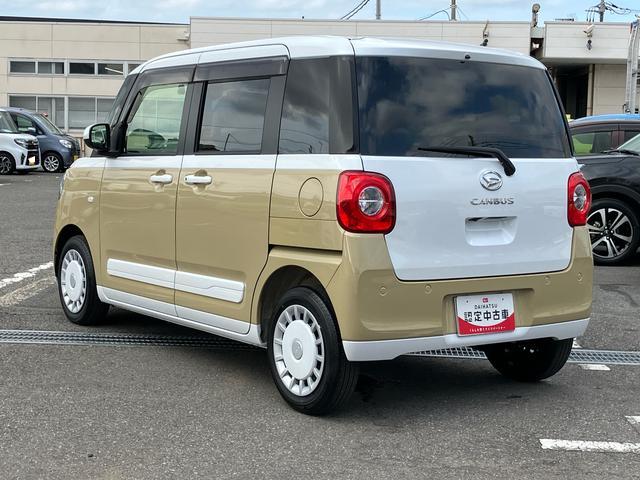 ムーヴキャンバスストライプスＧターボ　エコアイドル非装着車エコアイドル非装着　ナビ／ＢＴ／ＴＶ／ＤＩＳＣ／バックカメラ　前後ドラレコ　ＥＴＣ　両側パワスラ　ＬＥＤヘッド＆フォグランプ　シートヒーター　保温カップホルダー　自動追従クルコン　衝突被害軽減ブレーキ（千葉県）の中古車