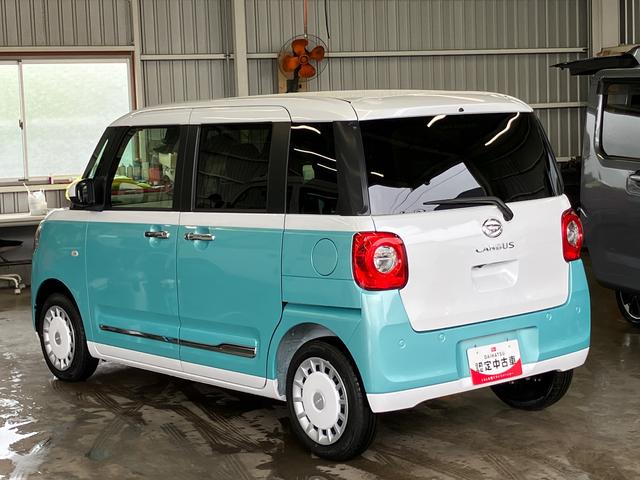 ムーヴキャンバスストライプスＧ　エコアイドル非装着車エコアイドル非装着　９型ナビ／ＢＴ／ＴＶ／ＤＩＳＣ／バックカメラ／ステアスイッチ　両側パワスラ　ＬＥＤヘッド＆フォグランプ　シートヒーター　保温カップホルダー　電動駐車ブレーキ　衝突被害軽減ブレーキ（千葉県）の中古車