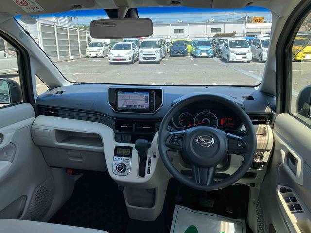 ムーヴＸ　ＳＡIIナビ／ＢＴ／ＴＶ／ＣＤ／ＤＶＤ／バックカメラ／ステアリングスイッチ　１４インチアルミホイール　プッシュボタンスターター　電動格納ドアミラー　オートエアコン　衝突被害軽減ブレーキ（千葉県）の中古車