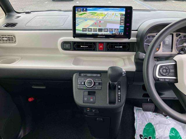 ムーヴキャンバスストライプスＧ９型ナビ／ＢＴ／ＤＴＶ／ＤＩＳＣ／バックカメラ／ステアスイッチ　両側パワスラ　ＬＥＤヘッド＆フォグランプ　シートヒーター　保温カップホルダー　電動駐車ブレーキ　コーナーセンサー　衝突被害軽減ブレーキ（千葉県）の中古車