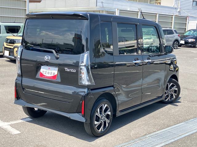 タントカスタムＸバックカメラ　両側電動スライドドア　シートヒーター　電動パーキングブレーキ　ＬＥＤヘッドライト＆フォグランプ　オートライト　上下２段調節式デッキボード　コーナーセンサー　衝突被害軽減ブレーキ（千葉県）の中古車