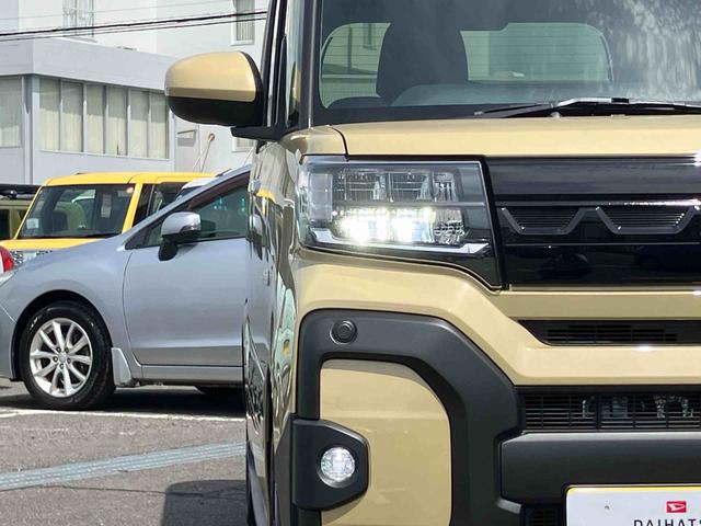 タントファンクロスターボターボ　ルーフレール　両側電動スライドドア　ＬＥＤヘッドライト＆フォグ　オートライト＆オートハイビーム　Ｂカメラ　電動駐車ブレーキ　シートヒーター　コーナーセンサー　カーテンエアバッグ　アルミホイール（千葉県）の中古車