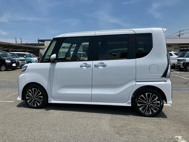 タントカスタムＲＳターボエンジン　１５インチアルミ　バックカメラ　両側電動スライドドア　シートヒーター　電動駐車ブレーキ　ＬＥＤライト＆フォグ　上下２段調節式デッキボード　コーナーセンサー　衝突被害軽減ブレーキ（千葉県）の中古車