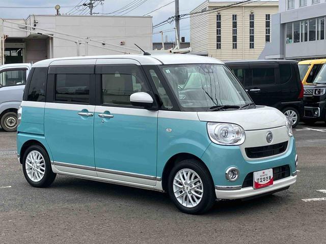 ムーヴキャンバスＧメイクアップＶＳ　ＳＡIII８型ナビ／ＢＴ／ＴＶ／ＤＩＳＣ／全周囲カメラ／ステアスイッチ　前後ドラレコ　ＥＴＣ　両側パワスラ　１４インチアルミ　ＬＥＤヘッド＆フォグ　運転席シートヒーター　置きラクＢＯＸ　衝突被害軽減ブレーキ（千葉県）の中古車