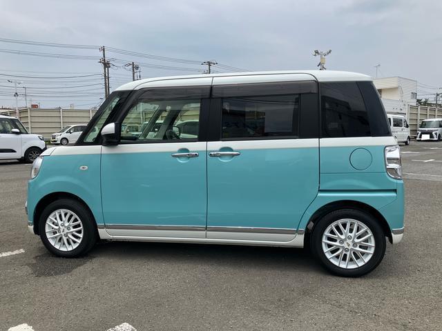 ムーヴキャンバスＧメイクアップＶＳ　ＳＡIII８型ナビ／ＢＴ／ＴＶ／ＤＩＳＣ／全周囲カメラ／ステアスイッチ　前後ドラレコ　ＥＴＣ　両側パワスラ　１４インチアルミ　ＬＥＤヘッド＆フォグ　運転席シートヒーター　置きラクＢＯＸ　衝突被害軽減ブレーキ（千葉県）の中古車
