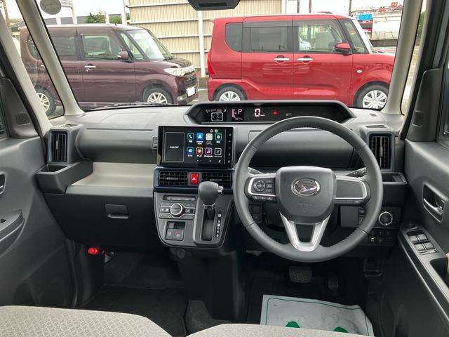 タントＸターボ９型ＤＰオーディオ／ＢＴ／ＴＶ／全周囲カメラ　駐車支援システム　左側パワスラ　シートヒーター　電動駐車ブレーキ　ＬＥＤヘッドライト　上下２段調節式デッキボード　コーナーセンサー　衝突被害軽減ブレーキ（千葉県）の中古車
