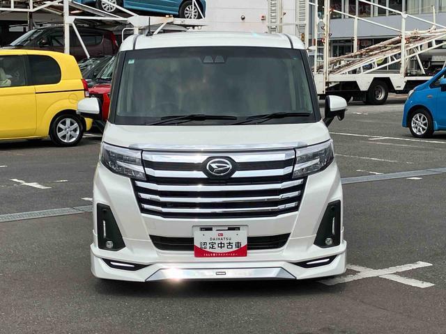 トールカスタムＧ　ターボフルエアロ　９型ＤＰオーディオ／ＢＴ／ＴＶ／バックカメラ／ステアリングスイッチ　前後ドラレコ　ＥＴＣ　両側パワスラ　ＬＥＤヘッド＆フォグランプ　１５インチアルミ　クルコン　衝突被害軽減ブレーキ（千葉県）の中古車
