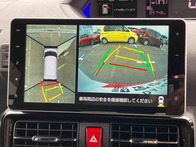 タントカスタムＲＳセレクションターボ　９型ナビ　全周囲カメラ　ドラレコ　ＥＴＣ　アダプティブドライビングビーム　ＬＥＤヘッドライト＆フォグ　オートライト　両側電動スライドドア　アダプティブクルコン　シートヒーター　コ−ナ−センサー（千葉県）の中古車
