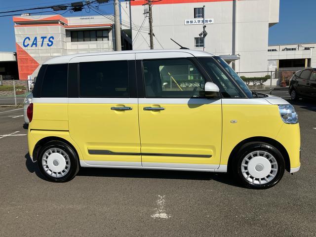 ムーヴキャンバスストライプスＧ９型ＤＰオーディオ／ＢＴ／ＴＶ／バックカメラ／ステアスイッチ　ワイヤレス充電　両側パワスラ　ＬＥＤヘッド＆フォグランプ　シートヒーター　保温カップホルダー　電動駐車ブレーキ　衝突被害軽減ブレーキ（千葉県）の中古車