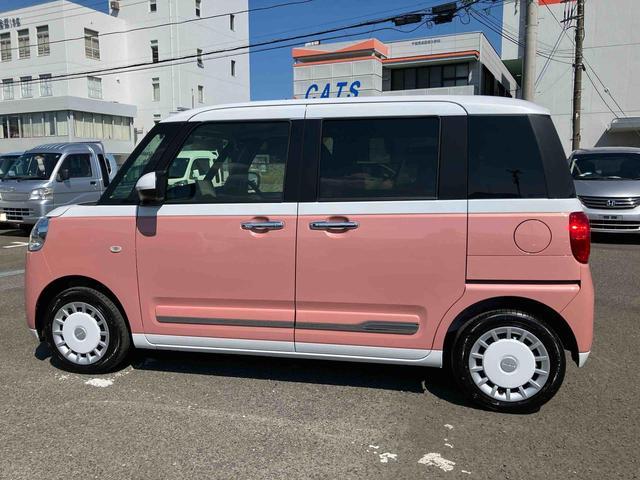 ムーヴキャンバスストライプスＧ９型ＤＰオーディオ／ＢＴ／ＴＶ／バックカメラ／ステアスイッチ　ワイヤレス充電　両側パワスラ　ＬＥＤヘッド＆フォグランプ　シートヒーター　保温カップホルダー　電動駐車ブレーキ　衝突被害軽減ブレーキ（千葉県）の中古車