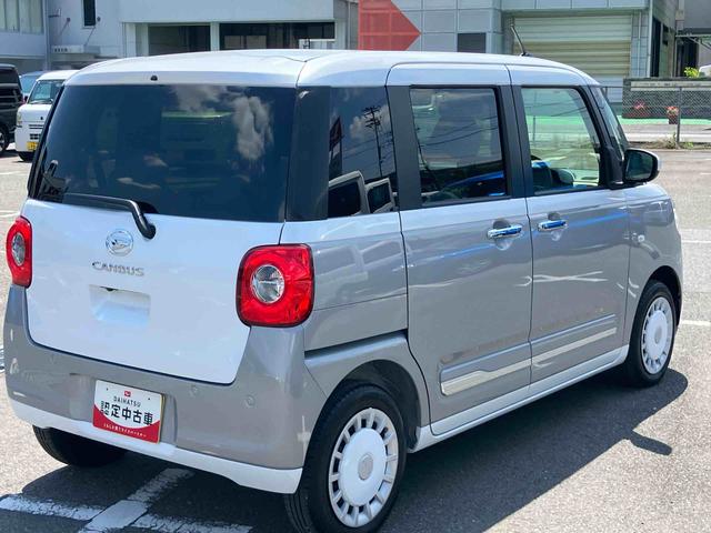 ムーヴキャンバスストライプスＧターボターボ　両側Ｐスライドドア　バックカメラ　アダプティブドライビングビーム　ＬＥＤヘッドライト＆フォグ　オートライト　アダプティブクルコン　コ−ナ−センサー　シートヒーター　電動駐車ブレーキ　キーフリー（千葉県）の中古車