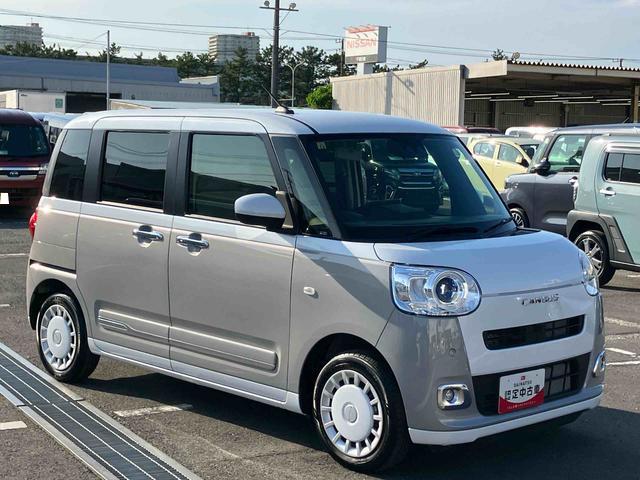 ムーヴキャンバスストライプスＧ９型ＤＰオーディオ／ＢＴ／ＴＶ／バックカメラ／ステアスイッチ　ワイヤレス充電　両側パワスラ　ＬＥＤヘッド＆フォグランプ　シートヒーター　保温カップホルダー　電動駐車ブレーキ　衝突被害軽減ブレーキ（千葉県）の中古車