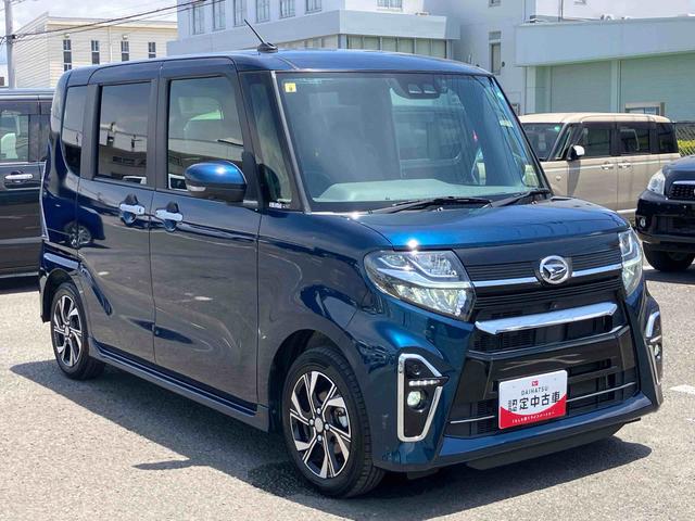 タントカスタムＸセレクションナビ・地デジ・ＤＶＤ・ＢＴ・ＵＳＢ　全周囲カメラ　ＥＴＣ　ドラレコ　衝突被害軽減ブレーキ　両側電動スライドドア　アダプティブドライビングビーム　ＬＥＤヘッドライト　オートライト　コ−ナ−センサー（千葉県）の中古車