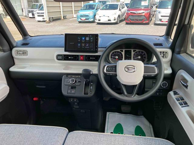ムーヴキャンバスストライプスＧ９型ＤＰオーディオ／ＢＴ／ＴＶ／バックカメラ／ステアスイッチ　ワイヤレス充電　両側パワスラ　ＬＥＤヘッド＆フォグランプ　シートヒーター　保温カップホルダー　電動駐車ブレーキ　衝突被害軽減ブレーキ（千葉県）の中古車