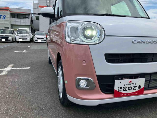 ムーヴキャンバスストライプスＧ　エコアイドル非装着車エコアイドル非装着　ナビ／ＢＴ／ＴＶ／ＤＩＳＣ／バックカメラ／ステアリングスイッチ　両側パワスラ　ＬＥＤヘッド＆フォグランプ　シートヒーター　保温カップホルダー　電動駐車ブレーキ　衝突被害軽減ブレーキ（千葉県）の中古車