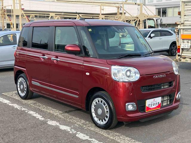 ムーヴキャンバスセオリーＧ９型ＤＰオーディオ・ＢＴ・ＴＶ・ＵＳＢ　Ｂカメラ　ワイヤレス充電　保温カップホルダー　衝突被害軽減ブレーキ　両側パワスラ　ＬＥＤヘッドランプ＆フォグ　シートヒーター　電動駐車ブレーキ　ステアスイッチ（千葉県）の中古車