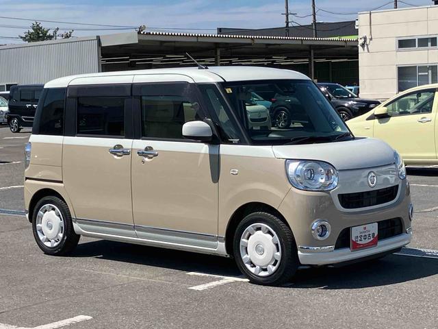 ムーヴキャンバスＧメイクアップリミテッド　ＳＡIII８型ナビ／ＢＴ／ＤＴＶ／ＤＩＳＣ／全周囲カメラ／ステアリングスイッチ　前後ドラレコ　両側パワスラ　ＬＥＤヘッドライト＆フォグランプ　クリアテールランプ　メッキモール　衝突被害軽減ブレーキ（千葉県）の中古車