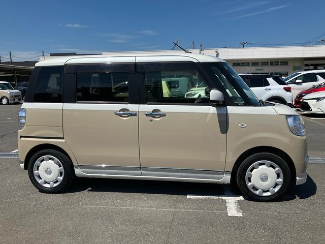 ムーヴキャンバスＧメイクアップリミテッド　ＳＡIII８型ナビ／ＢＴ／ＤＴＶ／ＤＩＳＣ／全周囲カメラ／ステアリングスイッチ　前後ドラレコ　両側パワスラ　ＬＥＤヘッドライト＆フォグランプ　クリアテールランプ　メッキモール　衝突被害軽減ブレーキ（千葉県）の中古車