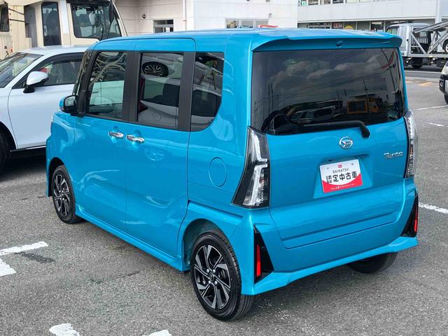 タントカスタムＸバックカメラ　両側電動スライドドア　１４インチアルミ　ＬＥＤヘッド＆フォグランプ　シートヒーター　電動駐車ブレーキ　オートライト　上下２段調節式デッキボード　コーナーセンサー　衝突被害軽減ブレーキ（千葉県）の中古車