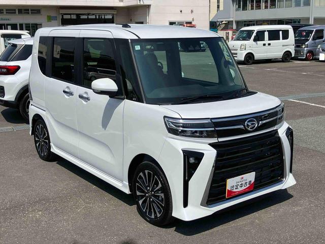 タントカスタムＲＳターボエンジン　１５インチアルミ　バックカメラ　両側電動スライドドア　シートヒーター　電動駐車ブレーキ　ＬＥＤライト＆フォグ　上下２段調節式デッキボード　コーナーセンサー　衝突被害軽減ブレーキ（千葉県）の中古車