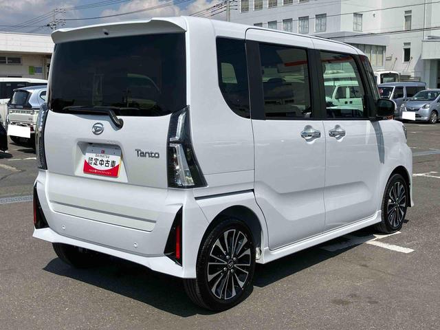 タントカスタムＲＳターボエンジン　１５インチアルミ　バックカメラ　両側電動スライドドア　シートヒーター　電動駐車ブレーキ　ＬＥＤライト＆フォグ　上下２段調節式デッキボード　コーナーセンサー　衝突被害軽減ブレーキ（千葉県）の中古車