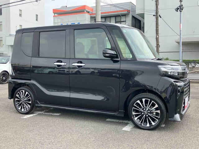 タントカスタムＲＳターボエンジン　１５インチアルミ　バックカメラ　両側電動スライドドア　シートヒーター　電動駐車ブレーキ　ＬＥＤライト＆フォグ　上下２段調節式デッキボード　コーナーセンサー　衝突被害軽減ブレーキ（千葉県）の中古車