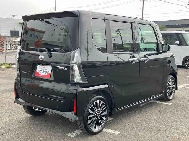 タントカスタムＲＳターボエンジン　１５インチアルミ　バックカメラ　両側電動スライドドア　シートヒーター　電動駐車ブレーキ　ＬＥＤライト＆フォグ　上下２段調節式デッキボード　コーナーセンサー　衝突被害軽減ブレーキ（千葉県）の中古車