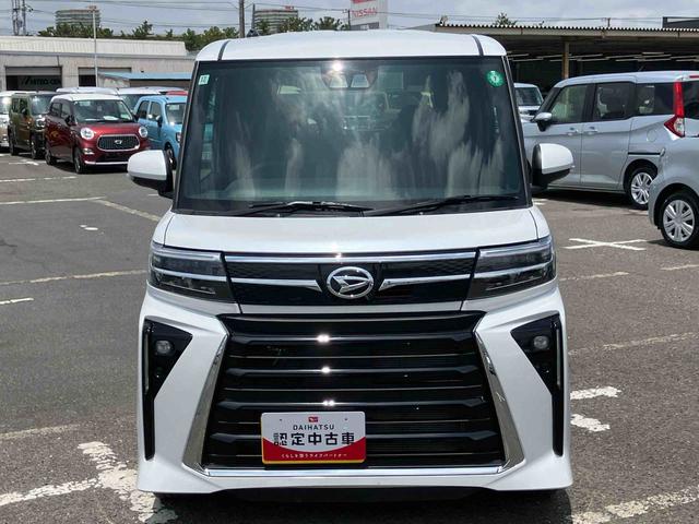 タントカスタムＲＳターボ　アダプティブドライビングビーム　ＬＥＤヘッドライト＆フォグランプ　オートライト　バックカメラ　両側電動スライドドア　シートヒーター　コ−ナ−センサー　電動パーキングブレーキ　アルミホイール（千葉県）の中古車