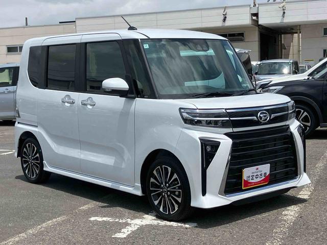 タントカスタムＲＳターボ　アダプティブドライビングビーム　ＬＥＤヘッドライト＆フォグランプ　オートライト　バックカメラ　両側電動スライドドア　シートヒーター　コ−ナ−センサー　電動パーキングブレーキ　アルミホイール（千葉県）の中古車