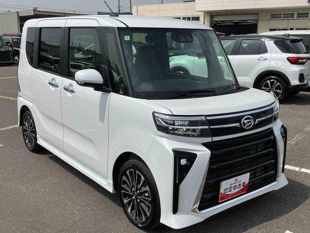 タントカスタムＲＳターボ　アダプティブドライビングビーム　ＬＥＤヘッドライト＆フォグランプ　オートライト　バックカメラ　両側電動スライドドア　シートヒーター　前後コ−ナ−センサー　電動パーキングブレーキ　アルミホイール（千葉県）の中古車