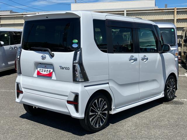 タントカスタムＲＳセレクション９型ナビ／ＢＴ／ＴＶ／ＤＩＳＣ／バックカメラ／ステアリングスイッチ　前後ドラレコ　ＥＴＣ　両側パワスラ　ＬＥＤヘッド＆フォグランプ　１５インチアルミ　シートヒーター　クルコン　衝突被害軽減ブレーキ（千葉県）の中古車